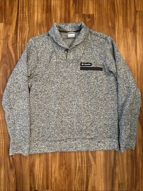 Columbia Knit Sweater Button Neck